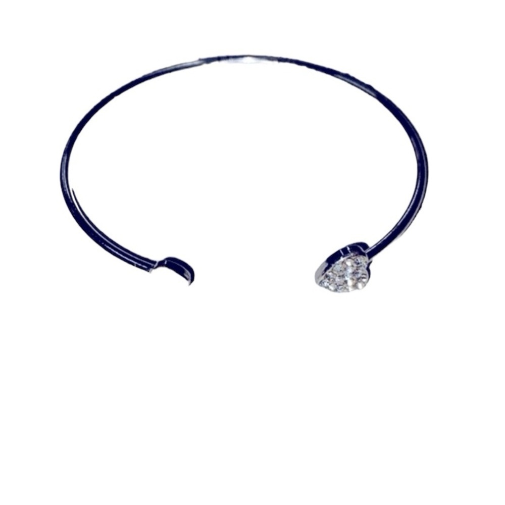 SILVER heart bracelet